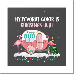 my favorite color is christmas lights Posters and Art